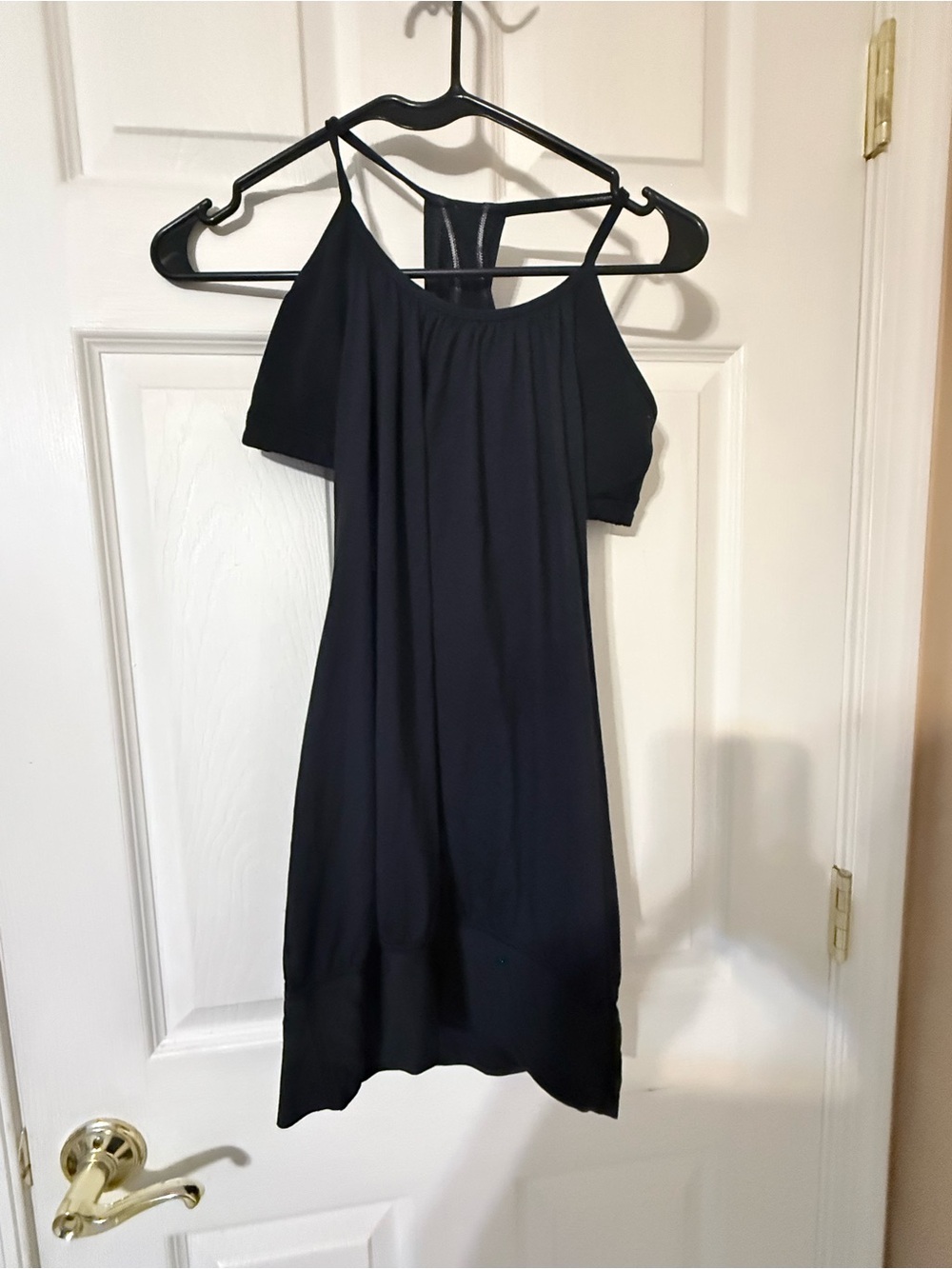 lululemon athletica Black Cold-Shoulder Tank Top